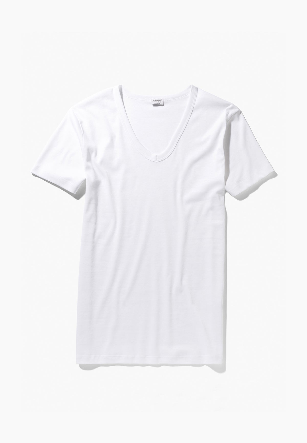 Business Class | T-Shirt à manches courtes col en V - white