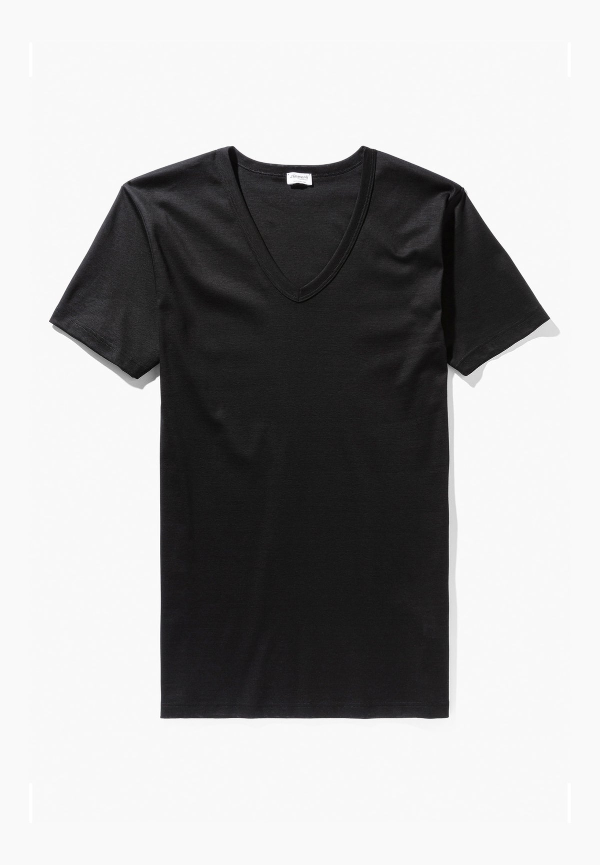 Business Class | T-Shirt à manches courtes col en V - black