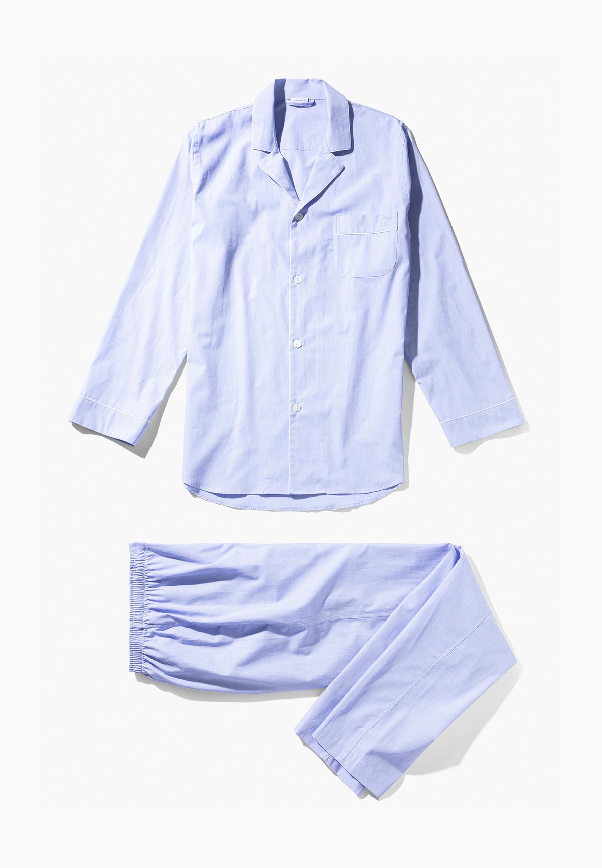 Woven Nightwear | Pyjama longues - light blue
