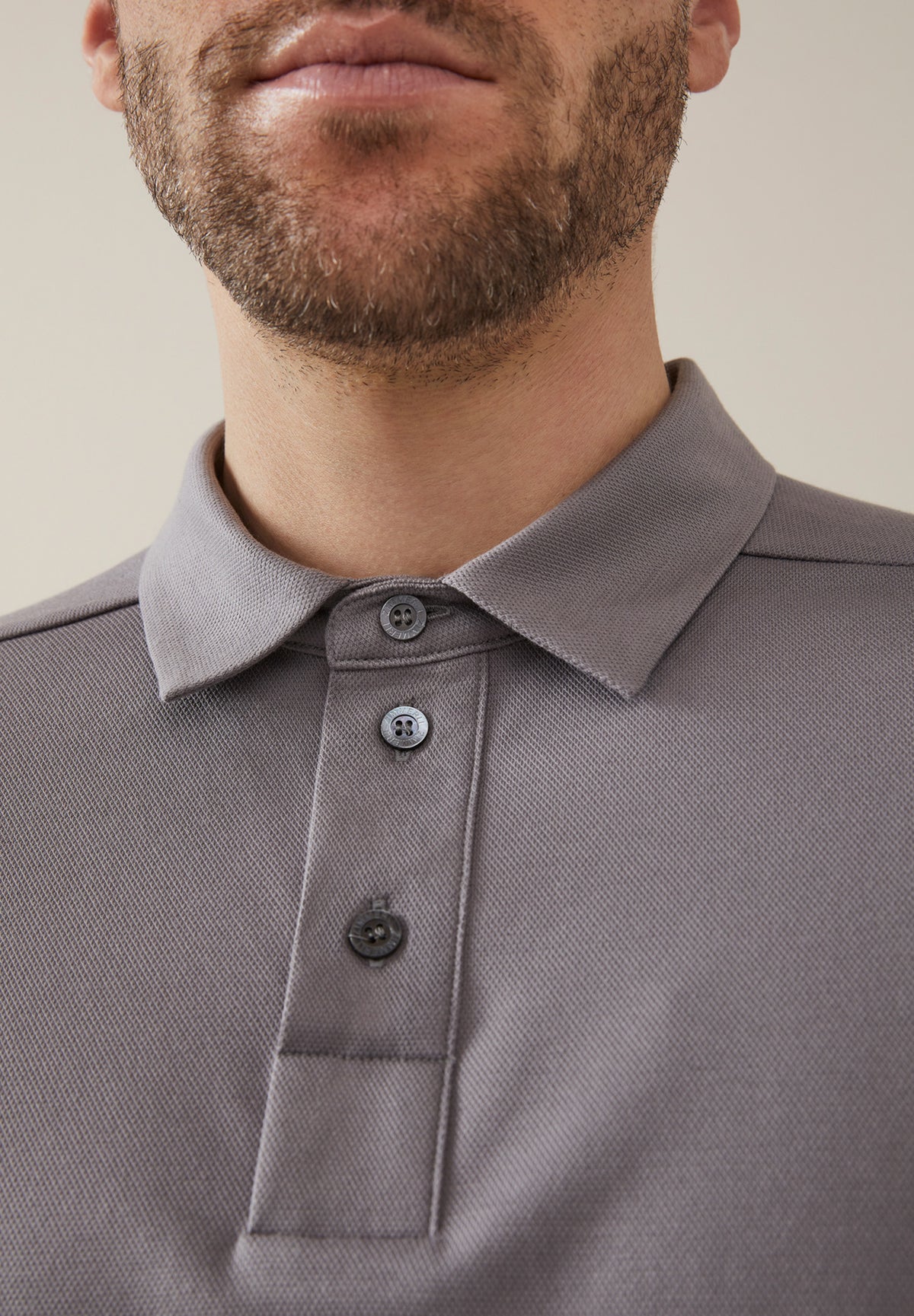 Piqué Lounge | Polo Shirt Short Sleeve - silver