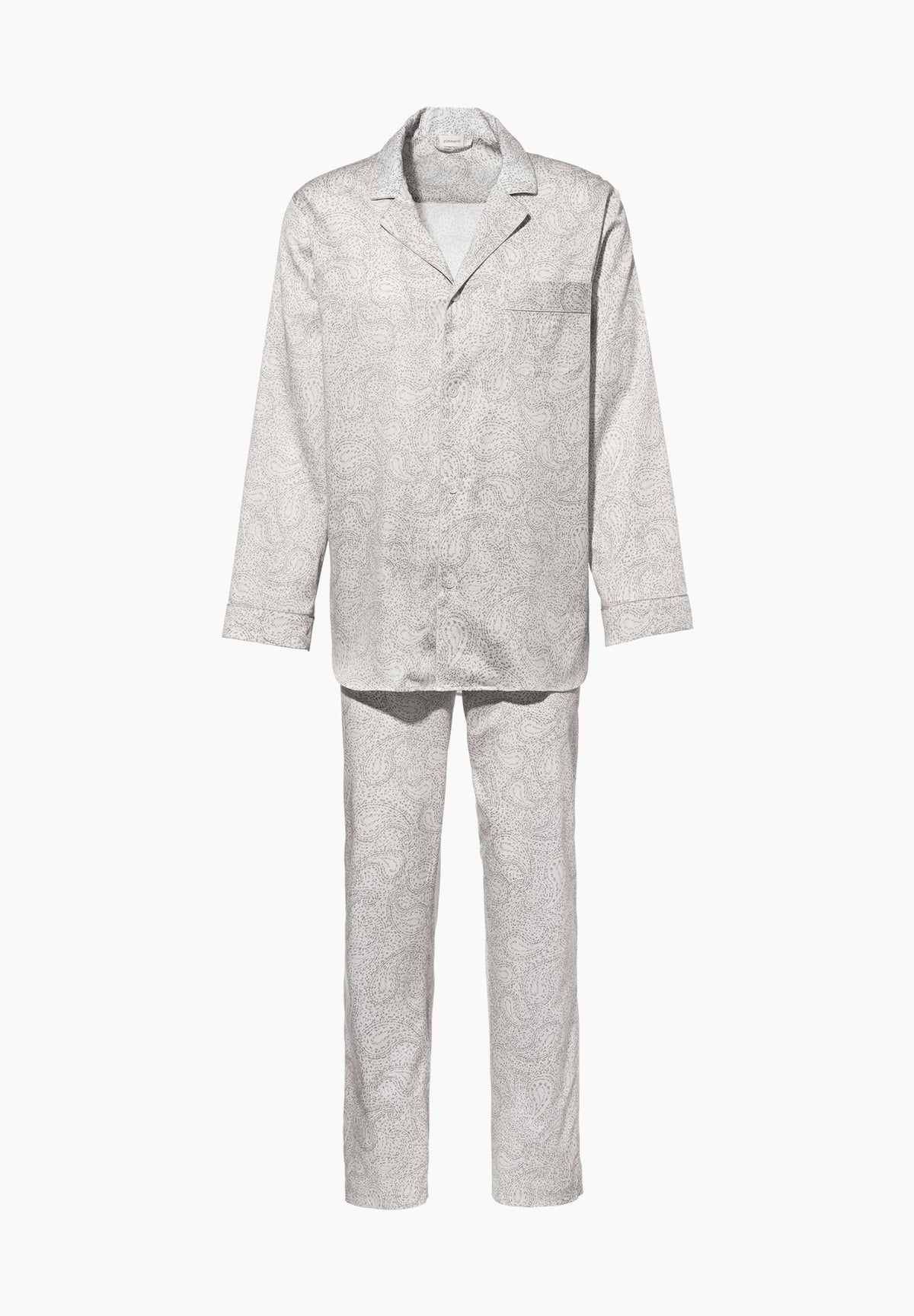 Cotton Sateen Print | Pyjama Long - paisley sand