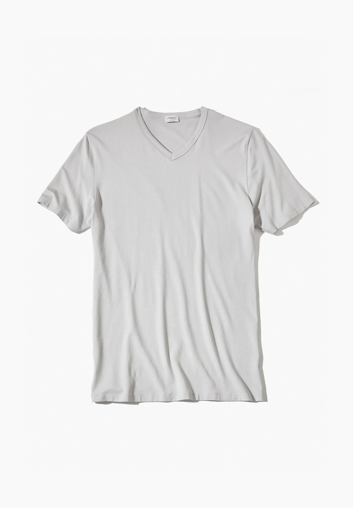 Pureness | T-Shirt à manches courtes col en V - cloud grey