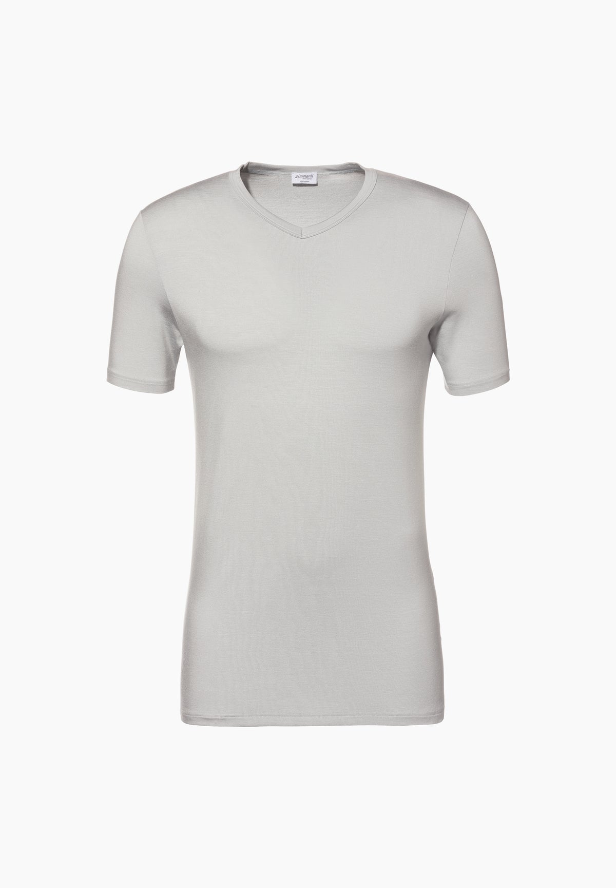 Pureness | T-Shirt à manches courtes col en V - cloud grey